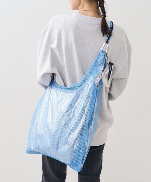 FREAK'S STORE(フリークスストア)の「マルチウェイ メッシュバッグ ラメ(トートバッグ・レディース・ブラック/サックスブルー/ベージュ・ONE SIZE)」の22枚目の写真