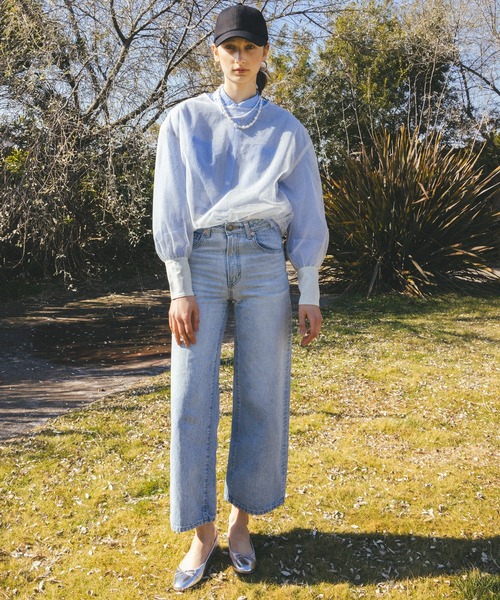 N.(N. Natural Beauty Basic)(エヌエヌナチュラルビューティーベーシック)の「【SOMETHING×N.】◆LISAヴィンテージワイド(デニムパンツ・レディース・ライトブルー/ブルー・SMALL/MEDIUM)」の11枚目の写真