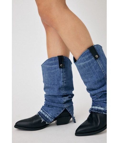 MOUSSY（マウジー）の「DENIM WESTERN ブーツ（ブーツ）」 - WEAR