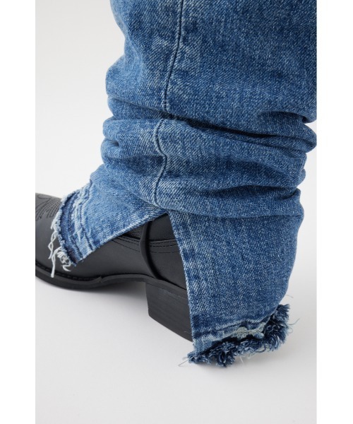 MOUSSY(マウジー)の「DENIM WESTERN ブーツ(ブーツ・レディース・ブルー・LARGE/MEDIUM/SMALL)」の4枚目の写真