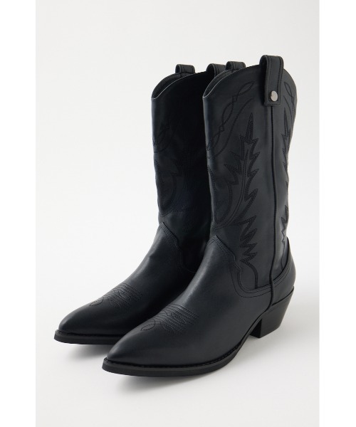 MOUSSY（マウジー）の「DENIM WESTERN ブーツ（ブーツ）」 - WEAR