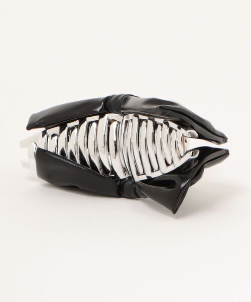 Heather（ヘザー）の「ボリュームリボンバンス　105337（バレッタ/ヘアクリップ・レディース・ブラック/シルバー・ONE SIZE）」の9枚目の写真