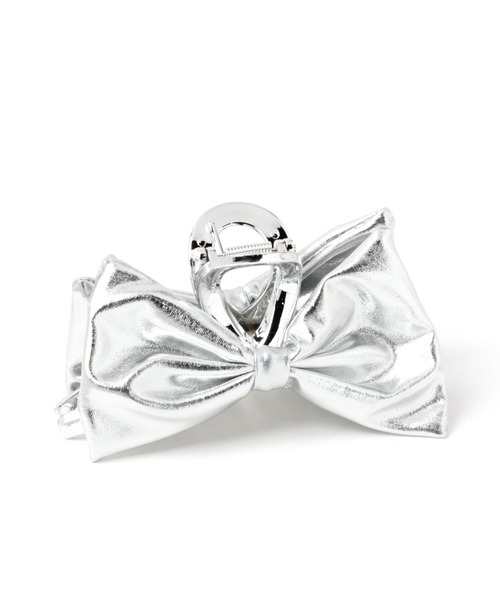 Heather（ヘザー）の「ボリュームリボンバンス　105337（バレッタ/ヘアクリップ・レディース・ブラック/シルバー・ONE SIZE）」の2枚目の写真