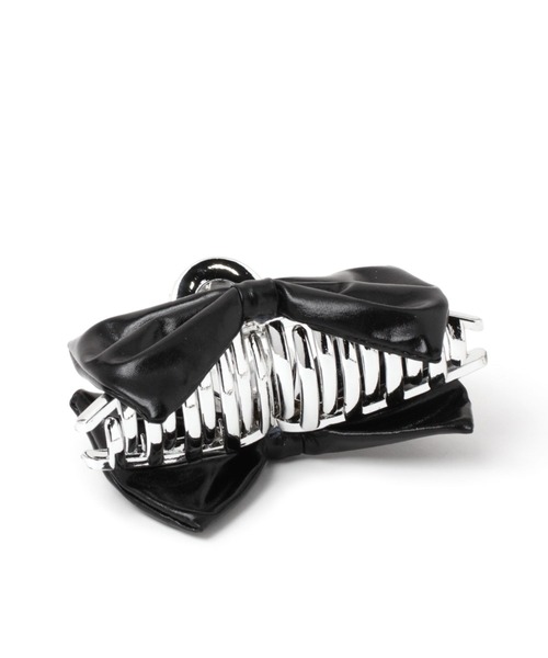 Heather（ヘザー）の「ボリュームリボンバンス　105337（バレッタ/ヘアクリップ・レディース・ブラック/シルバー・ONE SIZE）」の4枚目の写真