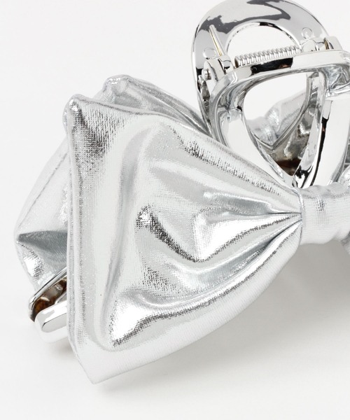 Heather（ヘザー）の「ボリュームリボンバンス　105337（バレッタ/ヘアクリップ・レディース・ブラック/シルバー・ONE SIZE）」の8枚目の写真