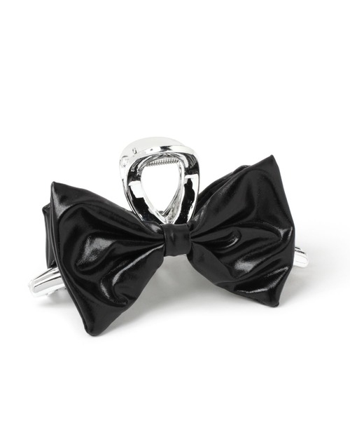 Heather（ヘザー）の「ボリュームリボンバンス　105337（バレッタ/ヘアクリップ・レディース・ブラック/シルバー・ONE SIZE）」の3枚目の写真
