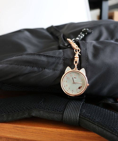Mofute/モフッテ〉cat case watch/キーチェンウォッチ ケディ