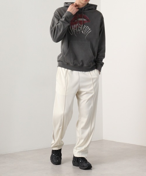 RE730(アールイーセブンサーティー)の「Vintage-like lip print hoodie / リッププリントパーカー unisex(パーカー・メンズ・ベージュ/グレー・M/L)」の15枚目の写真