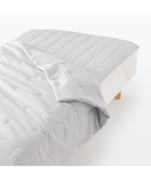 無印良品(ムジルシリョウヒン)の「綿 サッカー織 薄掛ふとん/S 140×190cm(寝具・メンズ・ブルー/グレー/オフホワイト・FREE)」の7枚目の写真