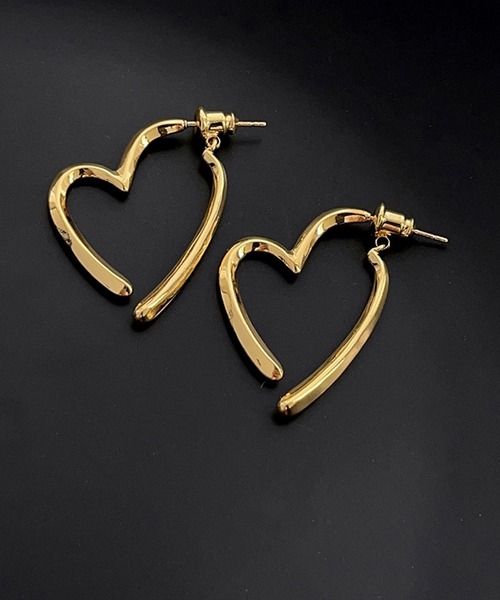 HALEY PESCA（ヘーリーペスカ）の「HALEY PESCA/ペアハートピアス（ピアス（両耳用）・レディース・シルバー/ゴールド・FREE）」の10枚目の写真