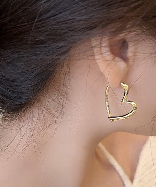 HALEY PESCA（ヘーリーペスカ）の「HALEY PESCA/ペアハートピアス（ピアス（両耳用）・レディース・シルバー/ゴールド・FREE）」の21枚目の写真