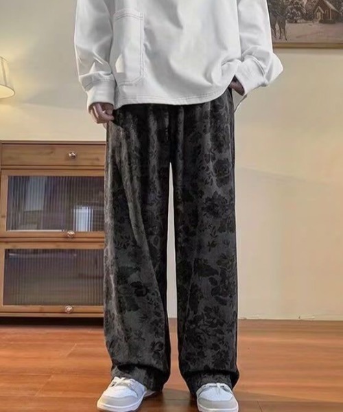 SHEPP（シープ）の「フラワー柄 ワイドパンツ（その他パンツ・レディース・グレー/ブラウン/ベージュ・M/L/XL）」の21枚目の写真