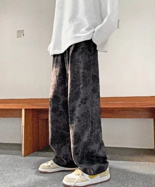 SHEPP（シープ）の「フラワー柄 ワイドパンツ（その他パンツ・レディース・グレー/ブラウン/ベージュ・M/L/XL）」の20枚目の写真