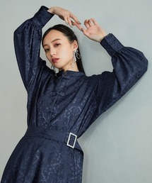 HARE | ジャガードチャイナミドルシャツ(HARE)(シャツ/ブラウス)