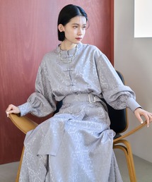 HARE | ジャガードチャイナミドルシャツ(HARE)(シャツ/ブラウス)