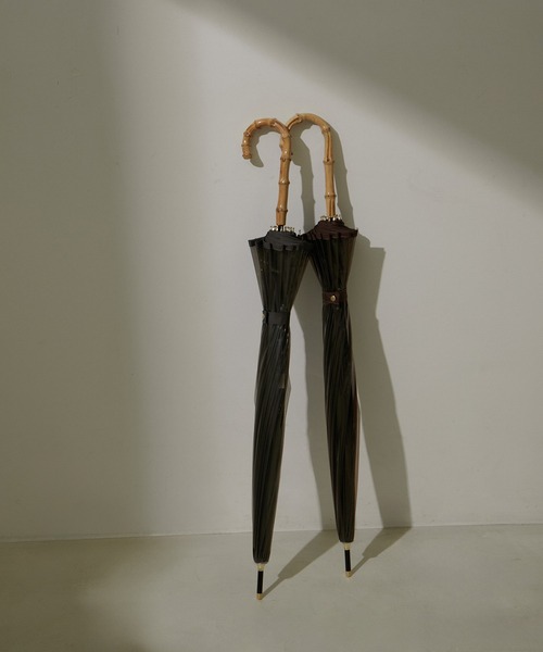 SALON adam et rope'（サロン アダム エ ロペ）の「クリアバンブーアンブレラ（長傘・レディース・ダークブラウン/ブラック系その他・FREE）」の9枚目の写真