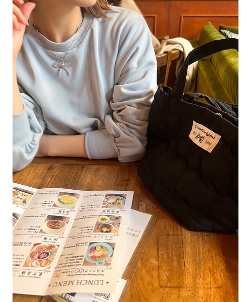 jumelle（ジュメロ）の「quilting hand mini tote（ハンドバッグ・レディース・ブラック/ピンク・FREE）」の21枚目の写真