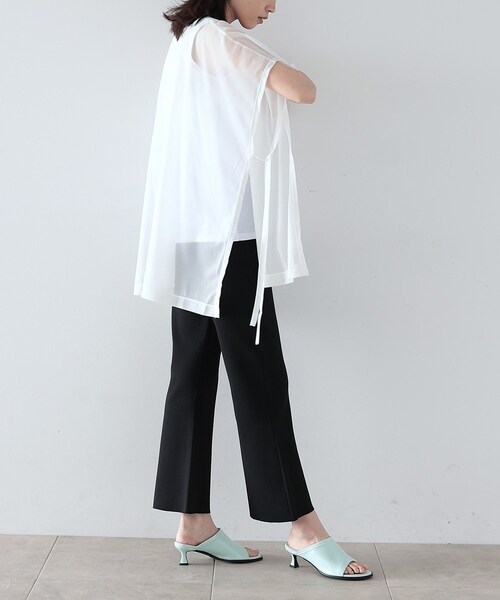 GALLEST（ギャレスト）の「【LE VERNIS】ストレッチミュール（サンダル・レディース・ブラック/オフホワイト/グリーン系・45/35）」の11枚目の写真