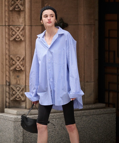 5525Gallery(ゴーゴーニーゴーギャラリー)の「SHIRT FIRSTHAND by 5525gallery/シャツファーストハンド バイ 5525ギャラリー SHFH REGULAR COLLAR SHIRTS / レギュラーカラーシャツ(シャツ/ブラウス・メンズ・ベージュ/ブルー/ブラウン/ブラック/ホワイト/ピンク/サックスブルー・SMALL/LARGE/MEDIUM)」の11枚目の写真