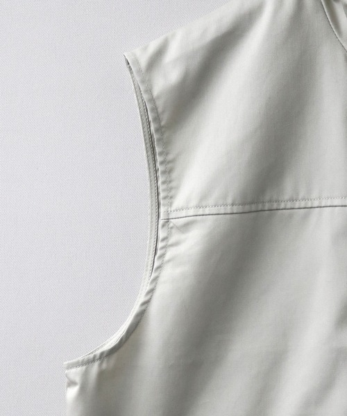 Starting Over(スターティングオーバー)の「TCツイルスタンドベスト/セットアップ対応(ベスト・メンズ・ブラウン/オフホワイト/カーキ/ブラック・XL/L/M)」の7枚目の写真