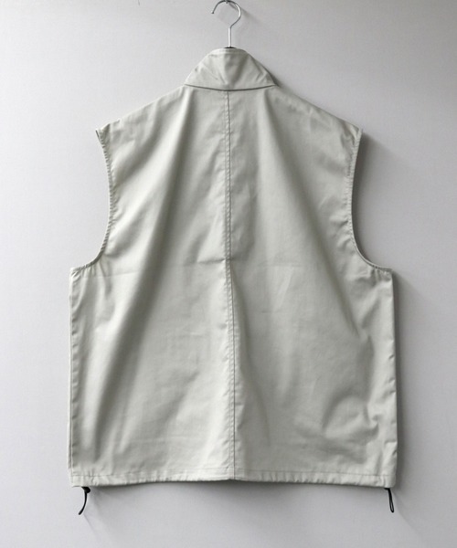 Starting Over(スターティングオーバー)の「TCツイルスタンドベスト/セットアップ対応(ベスト・メンズ・ブラウン/オフホワイト/カーキ/ブラック・XL/L/M)」の10枚目の写真