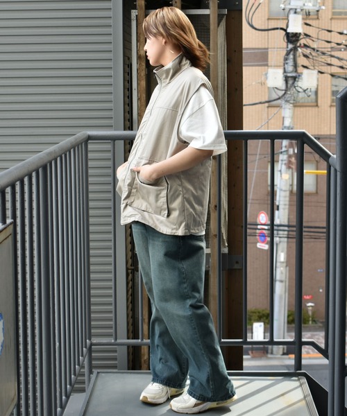 Starting Over(スターティングオーバー)の「TCツイルスタンドベスト/セットアップ対応(ベスト・メンズ・ブラウン/オフホワイト/カーキ/ブラック・XL/L/M)」の14枚目の写真