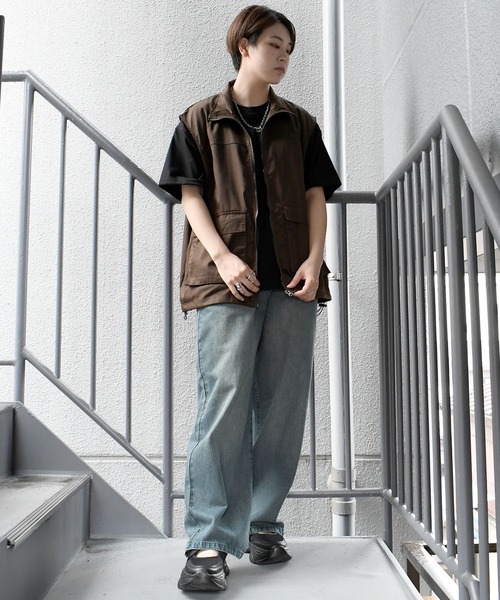 Starting Over(スターティングオーバー)の「TCツイルスタンドベスト/セットアップ対応(ベスト・メンズ・ブラウン/オフホワイト/カーキ/ブラック・XL/L/M)」の21枚目の写真