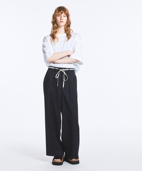 UNISEX》Shoe-Lace Leather Long Belt/シューレース レザー