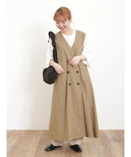 Samansa Mos2（サマンサ モスモス）の「シャーリングナイロンショルダー（ハンドバッグ・レディース・ブラック/キナリ・F）」の6枚目の写真