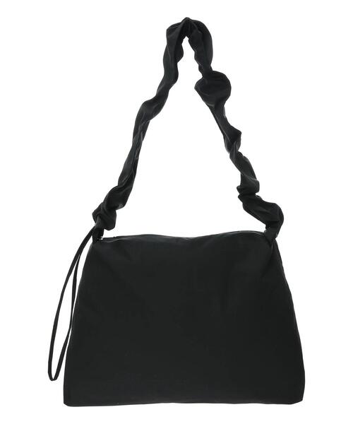 Samansa Mos2（サマンサ モスモス）の「シャーリングナイロンショルダー（ハンドバッグ・レディース・ブラック/キナリ・F）」の9枚目の写真