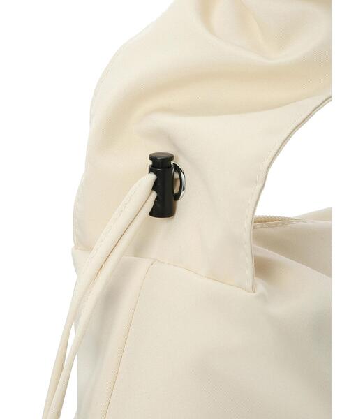 Samansa Mos2（サマンサ モスモス）の「シャーリングナイロンショルダー（ハンドバッグ・レディース・ブラック/キナリ・F）」の15枚目の写真