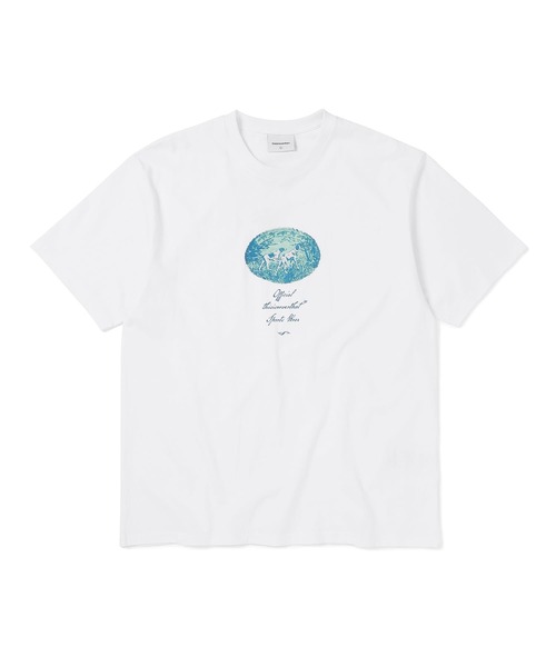 thisisneverthat（ディスイズネバーザット）の「Two Hounds Tee（Tシャツ/カットソー・メンズ・ホワイト/スカイブルー/ブラック・XL/S/M/L）」の2枚目の写真