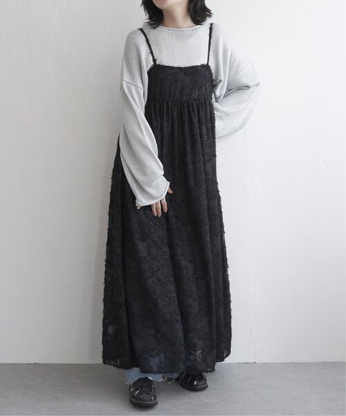 VENCEEXCHANGE（ヴァンスエクスチェンジ）の「フリンジジャガードキャミワンピース（ワンピース・レディース・オフホワイト/ブラック・M）」の22枚目の写真