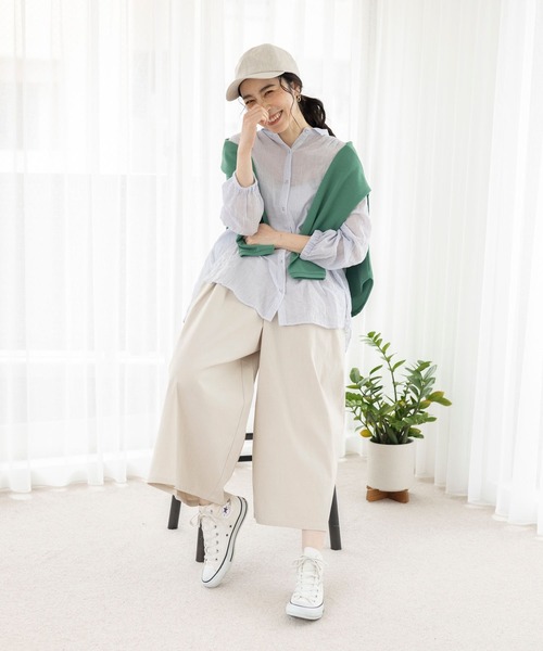 studio CLIP(スタディオクリップ)の「リネンキャップ(キャップ・レディース・ナチュラル/グリーン/ネイビー/ピンク/ブラック・FREE)」の7枚目の写真