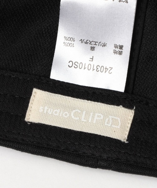 studio CLIP(スタディオクリップ)の「リネンキャップ(キャップ・レディース・ナチュラル/グリーン/ネイビー/ピンク/ブラック・FREE)」の18枚目の写真