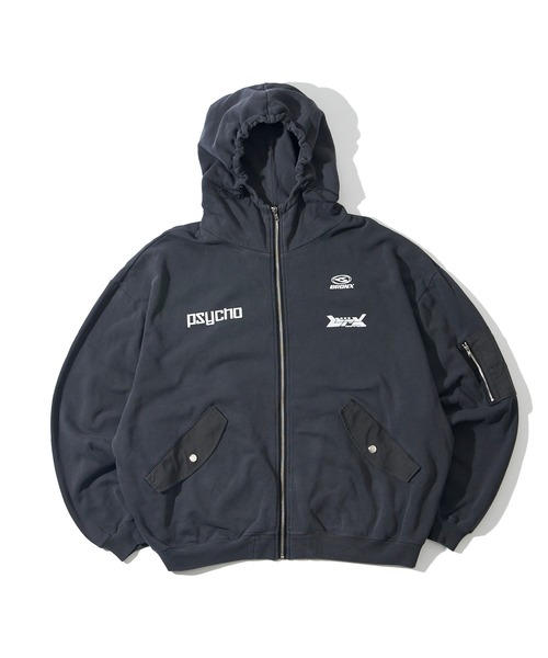 WHO'S WHO gallery（フーズフーギャラリー）の「【KOOKY'N/クーキー】BRONXスウェットマウンテンパーカー（マウンテンパーカー・メンズ・ネイビー/ライトグレー/チャコールグレー・FREE）」の2枚目の写真