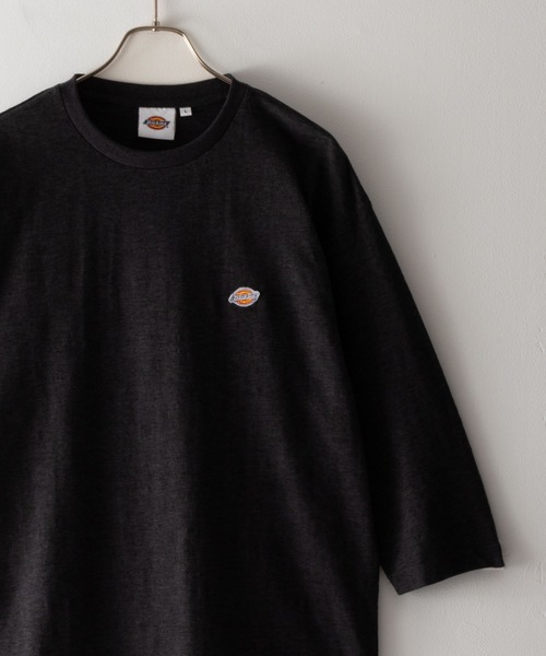 Dickies(ディッキーズ)の「Dickies スラブ七分袖Tシャツ(Tシャツ/カットソー・メンズ・オートミール/ブラック/杢グレー・XL/L/M/S/XXL)」の1枚目の写真