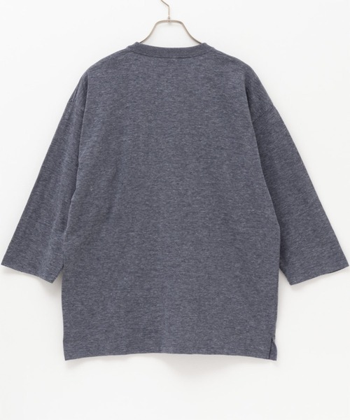 Dickies(ディッキーズ)の「Dickies スラブ七分袖Tシャツ(Tシャツ/カットソー・メンズ・オートミール/ブラック/杢グレー・XL/L/M/S/XXL)」の9枚目の写真