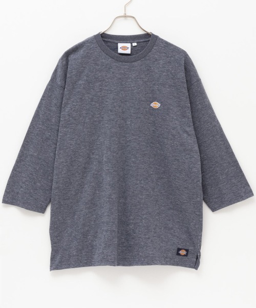 Dickies(ディッキーズ)の「Dickies スラブ七分袖Tシャツ(Tシャツ/カットソー・メンズ・オートミール/ブラック/杢グレー・XL/L/M/S/XXL)」の13枚目の写真