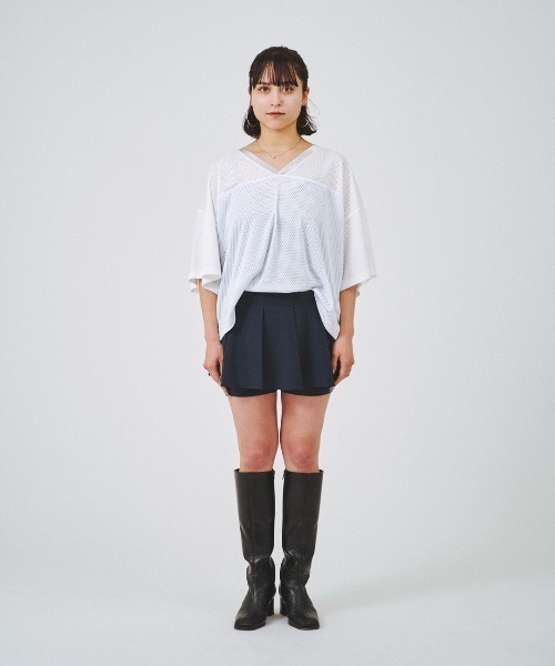 【セール】メッシュ サッカージャージ FMN-24SS-CS-002（Tシャツ/カットソー）｜forget-me-nots（フォーゲットミーノッツ）