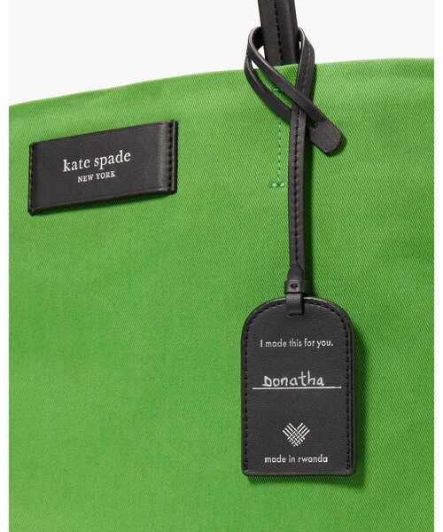 kate spade new york ロージーキャンバスラージトート グリーン kate