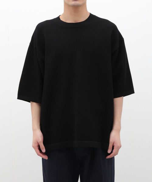 JOURNAL STANDARD J.S HOMESTEAD（ジャーナルスタンダードホームステッド）の「【J.S.Homestead】GIMA THERMAL MESH KNIT TEE（ニット/セーター・メンズ・ライトグリーン/ブラウン/ブラック・LARGE/MEDIUM）」の4枚目の写真