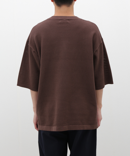 JOURNAL STANDARD J.S HOMESTEAD（ジャーナルスタンダードホームステッド）の「【J.S.Homestead】GIMA THERMAL MESH KNIT TEE（ニット/セーター・メンズ・ライトグリーン/ブラウン/ブラック・LARGE/MEDIUM）」の10枚目の写真