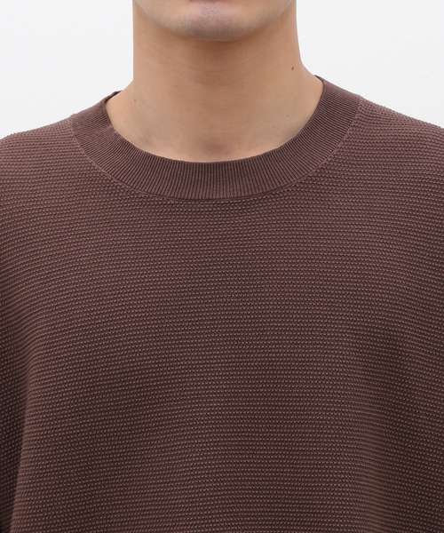JOURNAL STANDARD J.S HOMESTEAD（ジャーナルスタンダードホームステッド）の「【J.S.Homestead】GIMA THERMAL MESH KNIT TEE（ニット/セーター・メンズ・ライトグリーン/ブラウン/ブラック・LARGE/MEDIUM）」の11枚目の写真