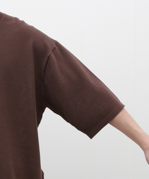 JOURNAL STANDARD J.S HOMESTEAD（ジャーナルスタンダードホームステッド）の「【J.S.Homestead】GIMA THERMAL MESH KNIT TEE（ニット/セーター・メンズ・ライトグリーン/ブラウン/ブラック・LARGE/MEDIUM）」の13枚目の写真