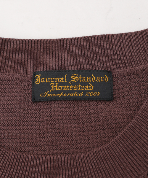 JOURNAL STANDARD J.S HOMESTEAD（ジャーナルスタンダードホームステッド）の「【J.S.Homestead】GIMA THERMAL MESH KNIT TEE（ニット/セーター・メンズ・ライトグリーン/ブラウン/ブラック・LARGE/MEDIUM）」の16枚目の写真