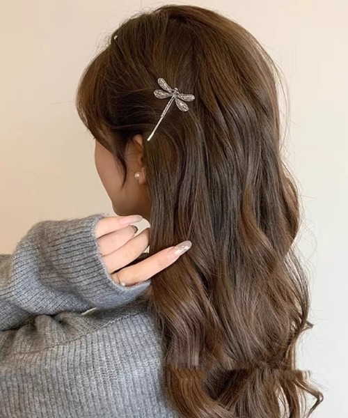 Vipoa(ヴィポア)の「Dragonfly metallic hair clip 2set(ヘアピン・レディース・シルバー・FREE)」の21枚目の写真