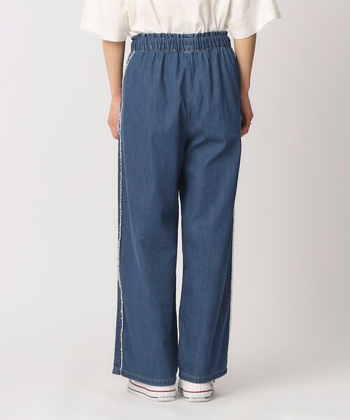 Cutie Blonde（キューティーブロンド）の「◆【ひと味違うサイドフリンジライン】 洗える デニムイージーパンツ（デニムパンツ・レディース・ブルー系その他/ライトブルー・04/03/02）」の13枚目の写真