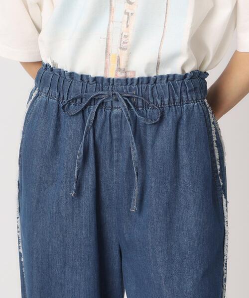 Cutie Blonde（キューティーブロンド）の「◆【ひと味違うサイドフリンジライン】 洗える デニムイージーパンツ（デニムパンツ・レディース・ブルー系その他/ライトブルー・04/03/02）」の14枚目の写真