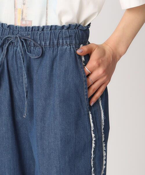 Cutie Blonde（キューティーブロンド）の「◆【ひと味違うサイドフリンジライン】 洗える デニムイージーパンツ（デニムパンツ・レディース・ブルー系その他/ライトブルー・04/03/02）」の15枚目の写真